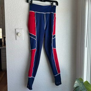 Dover Saddlery Stride Full Seat Mesh Breeches Pants Riding Tights Red Blue